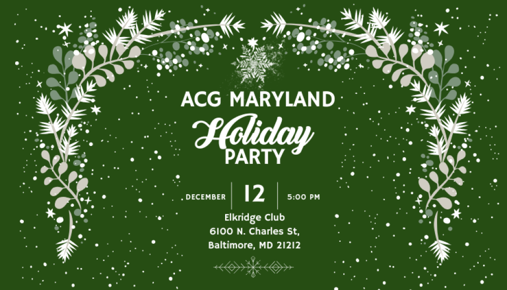 2024 ACG Maryland Holiday Party ACG Maryland